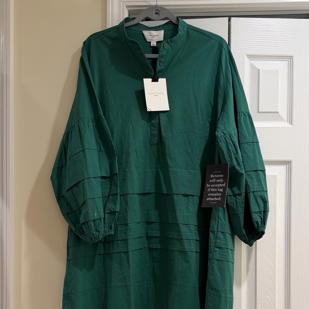 Tuckernuck Pomander Chelsea Green Long Sleeve Dress